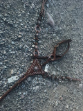 Ring headstall & ring breast collar with buckstitch gladiator breast plate