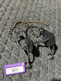 Professionals Choice Pozzi combo Hackamore with 2 pc twisted wire mouth