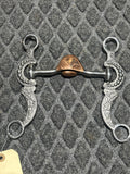 Hooded port with roller and silver accent shanks