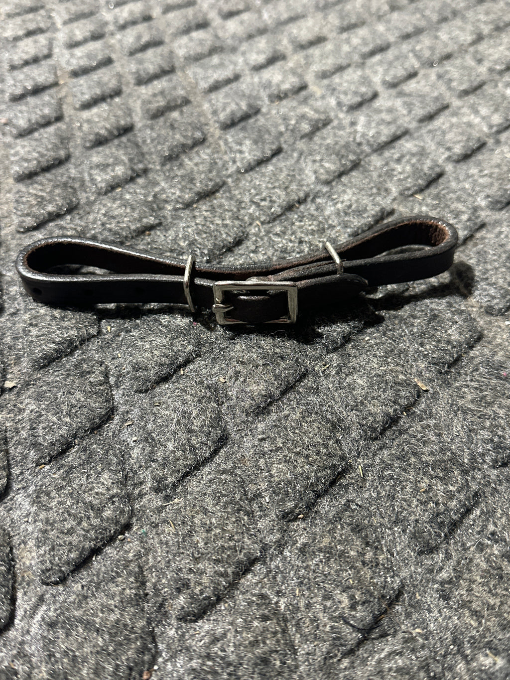 leather curb strap pony size