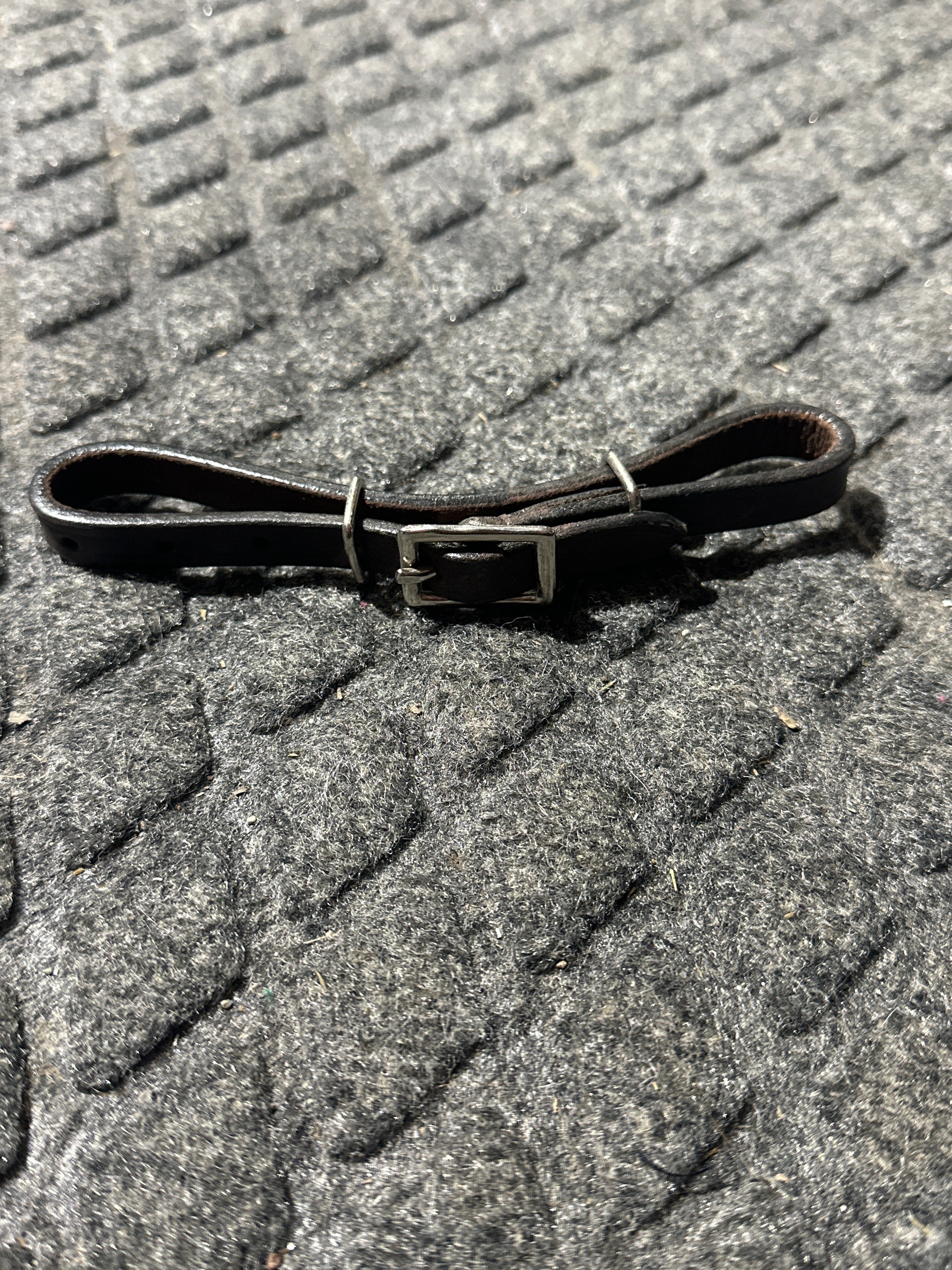 leather curb strap pony size