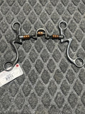 Professionals Choice 7 shank bit cow horse floating port with copper rollers