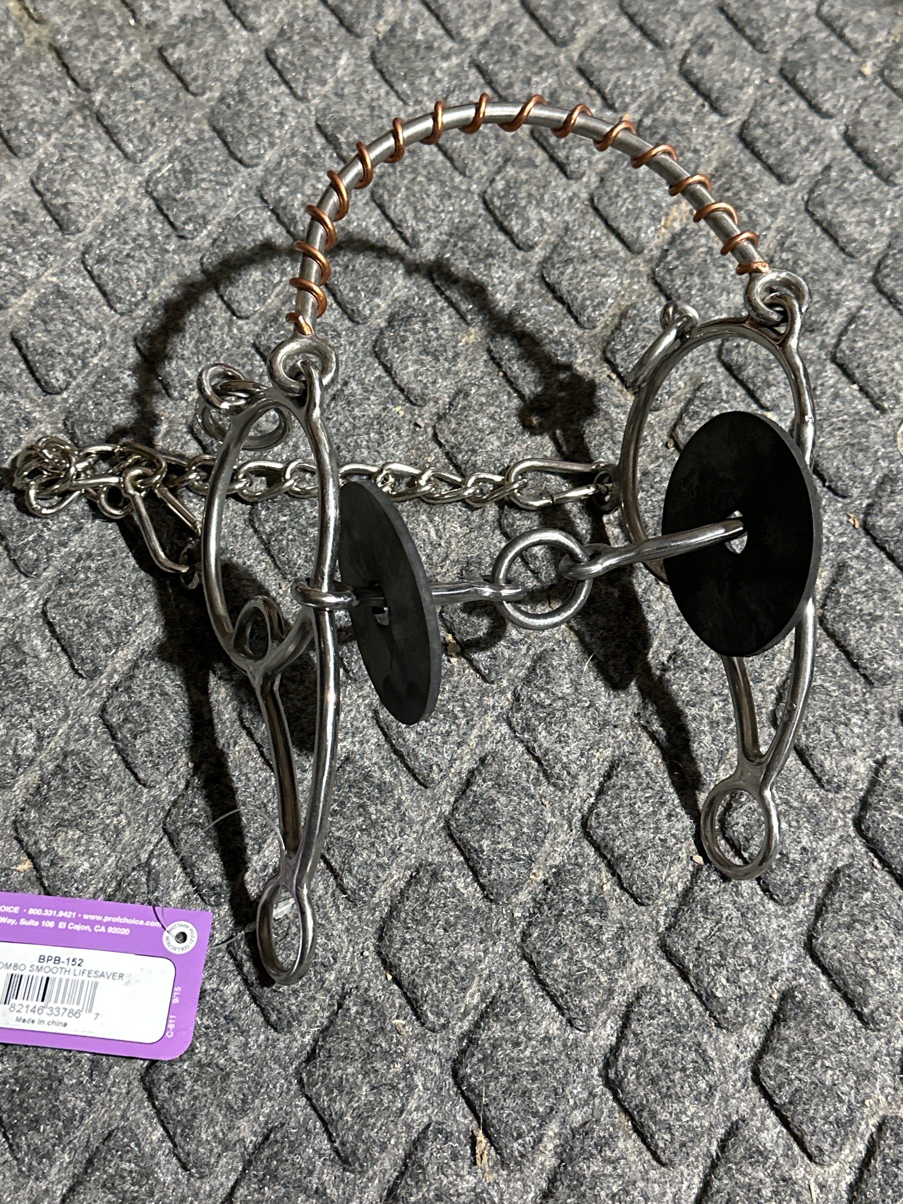 Professionals Choice Pozzi combo Hackamore with smooth lifesaver