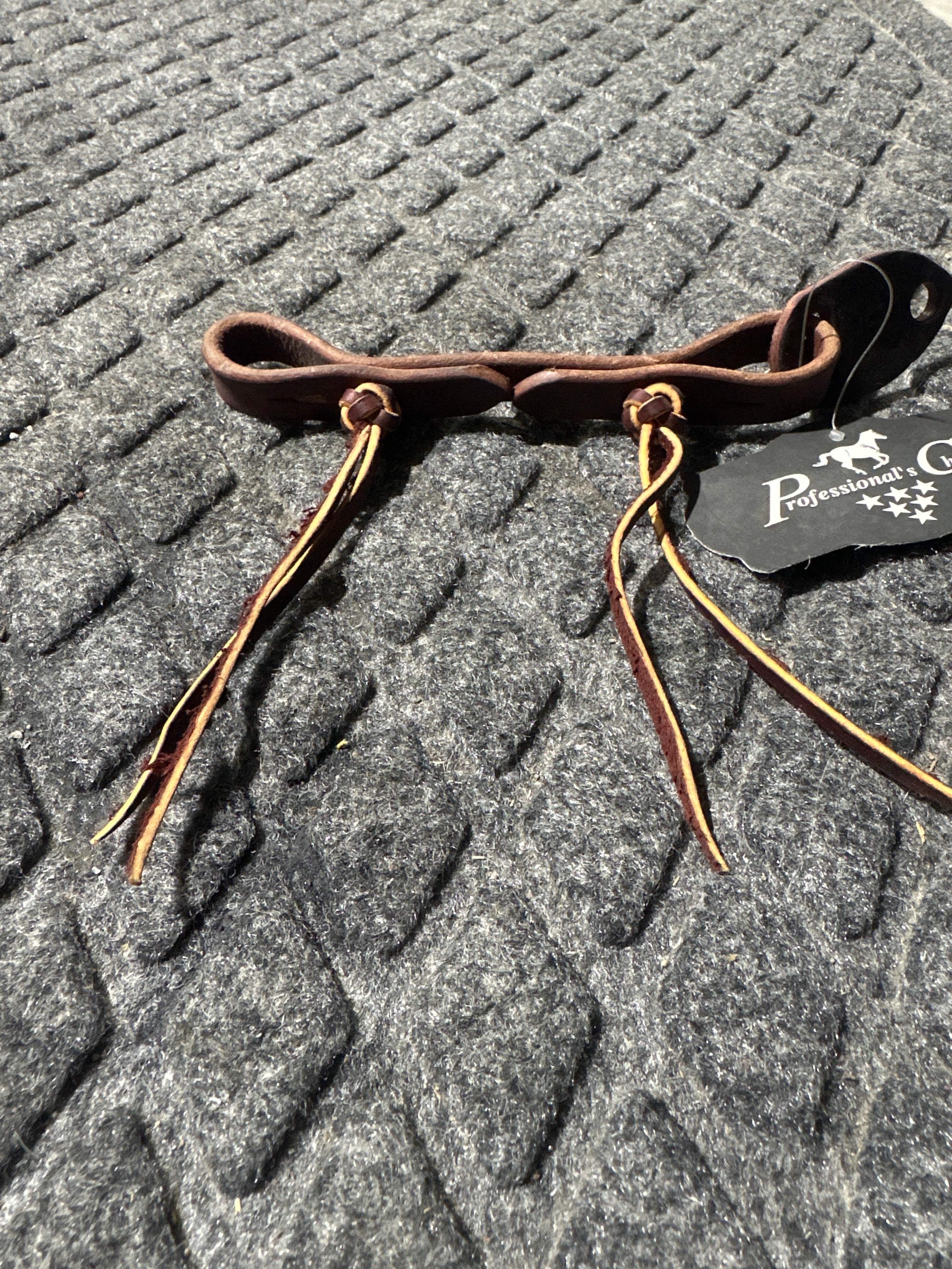 Professionals Choice pineapple knot curb/ bit hobble dark oil