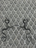 Chain mouth with low square port and curved shanks