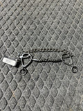 Professionals Choice short gag combo snaffle bit with half twist half smooth mouth