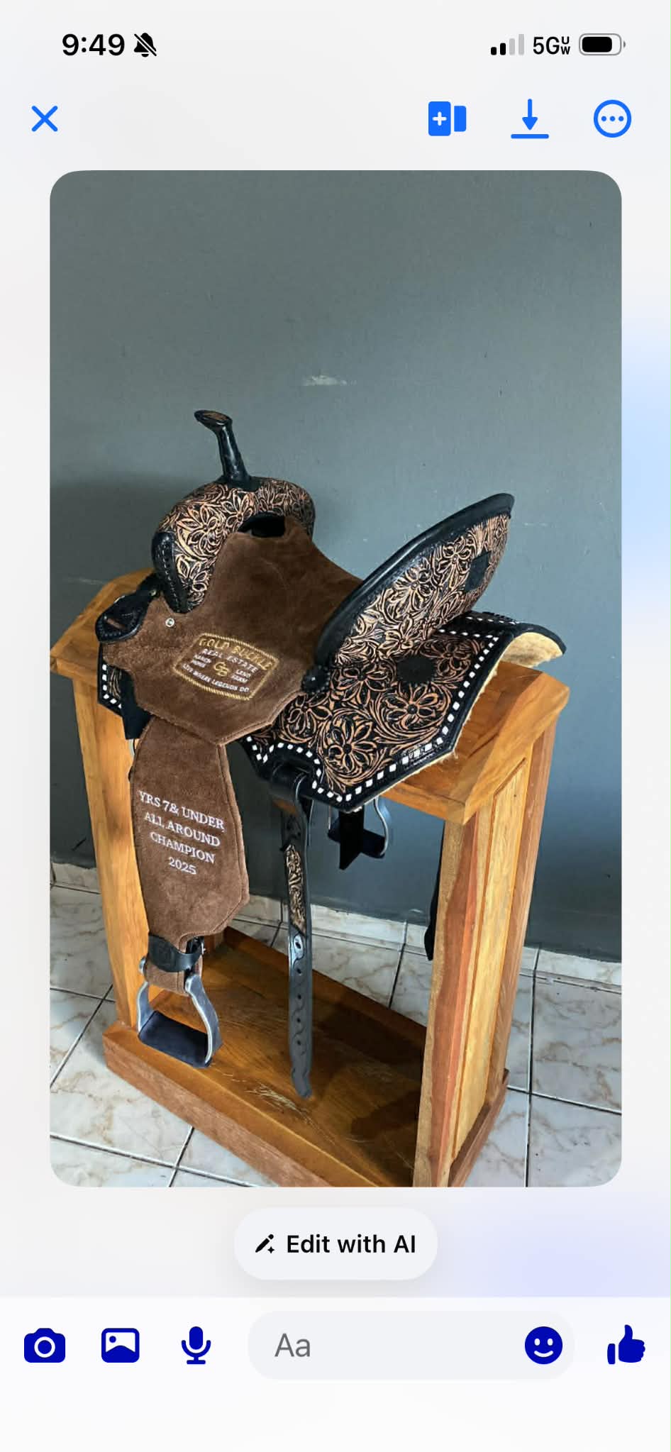 The “Debbie” hybrid light weight barrel saddle (with or without trophy)