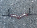 Tripping collar with cowhide accent