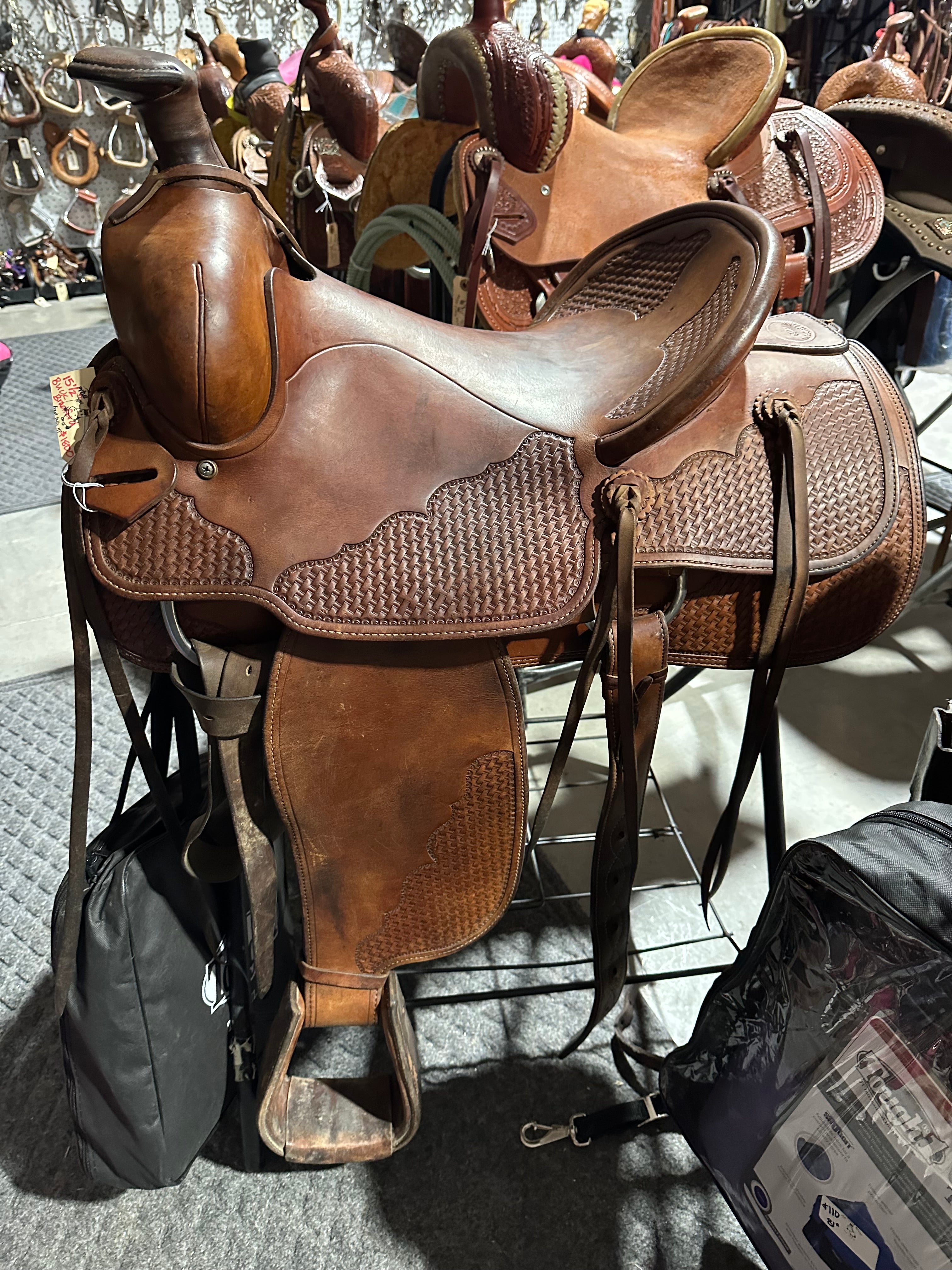 15.5” Shop Made Buck Bradford saddle