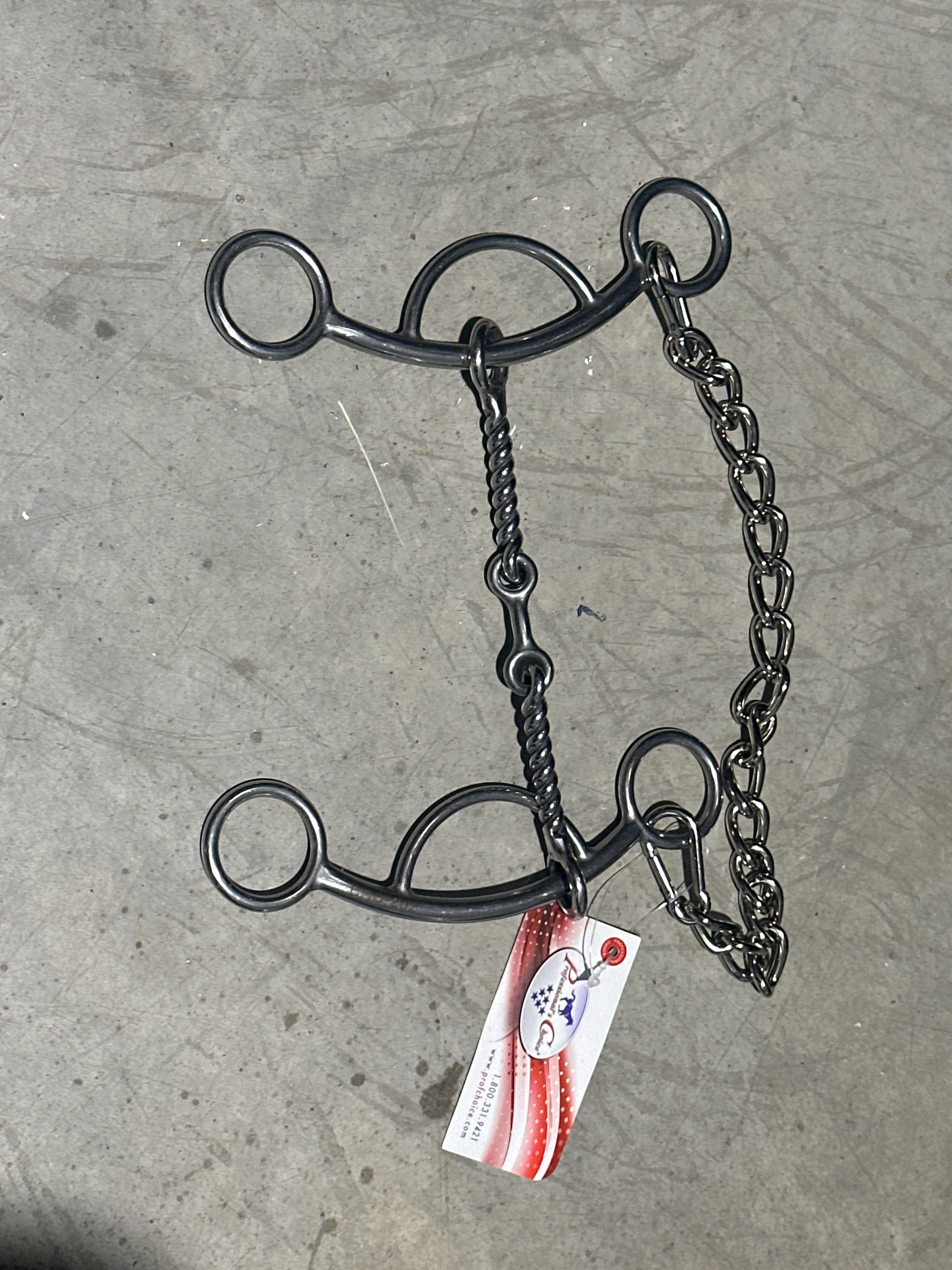 Professionals choice futurity bit 3 pc twisted wire