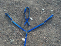 Blue nylon headstall & breast collar set