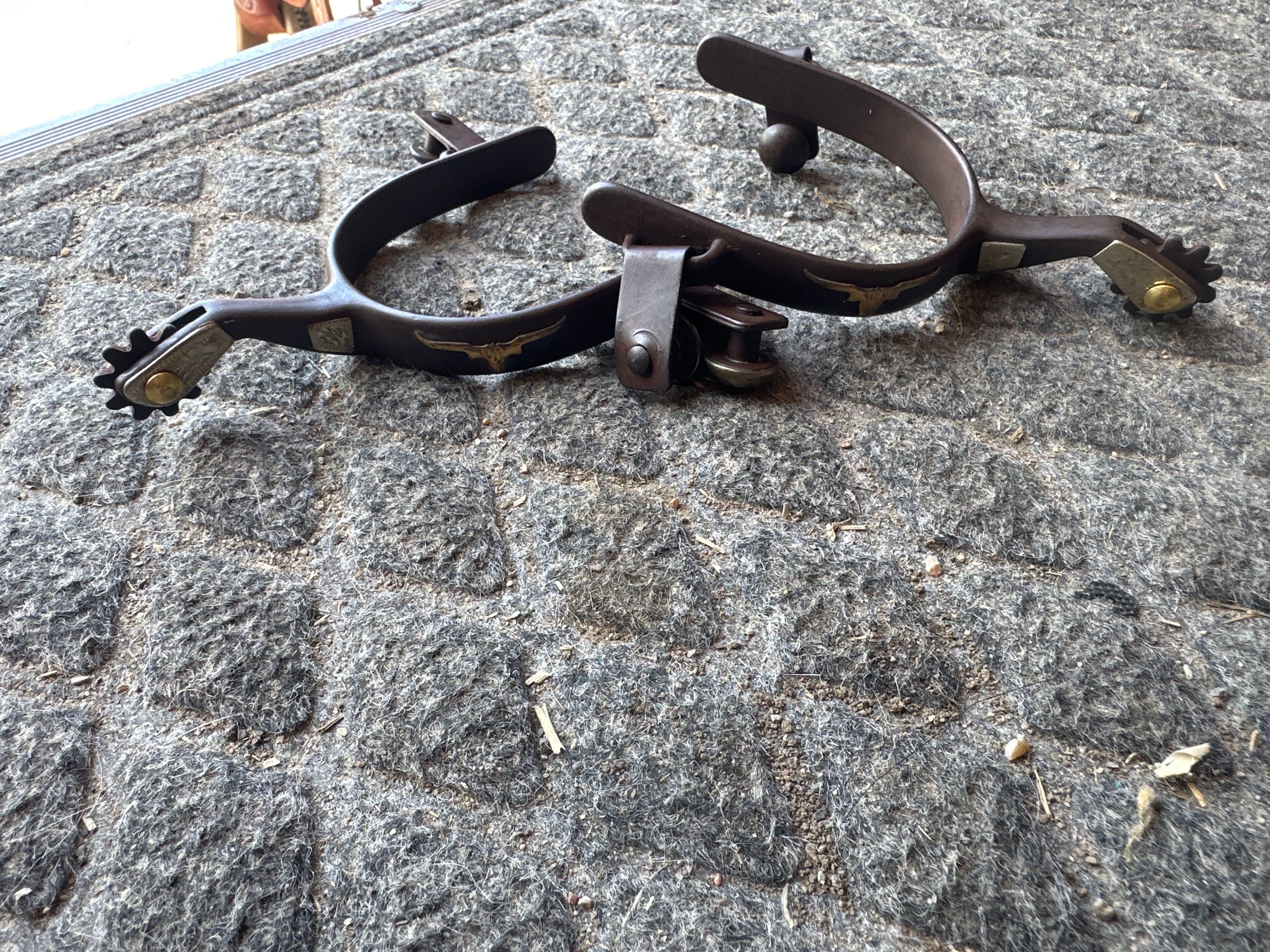 Antique youth spurs