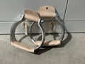 Aluminum flat bottom oxbow stirrups