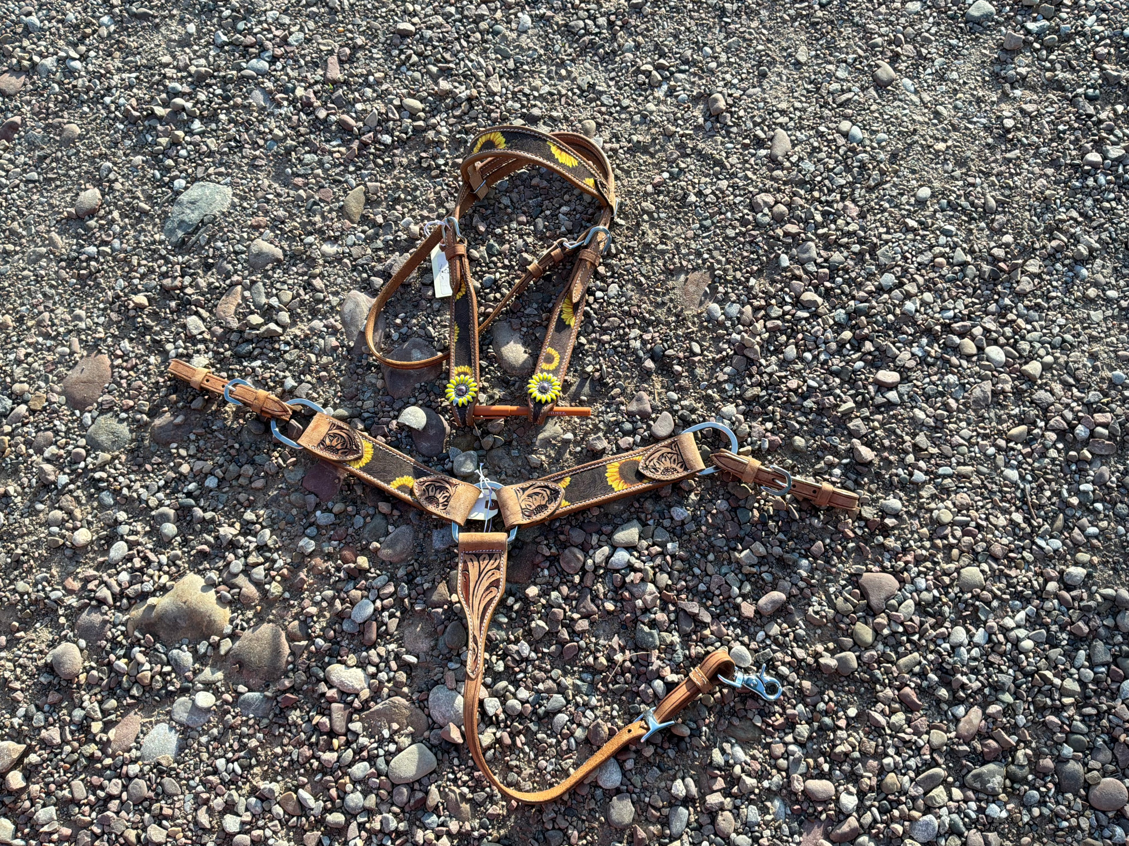 Sunflower MINI headstall & breast collar set