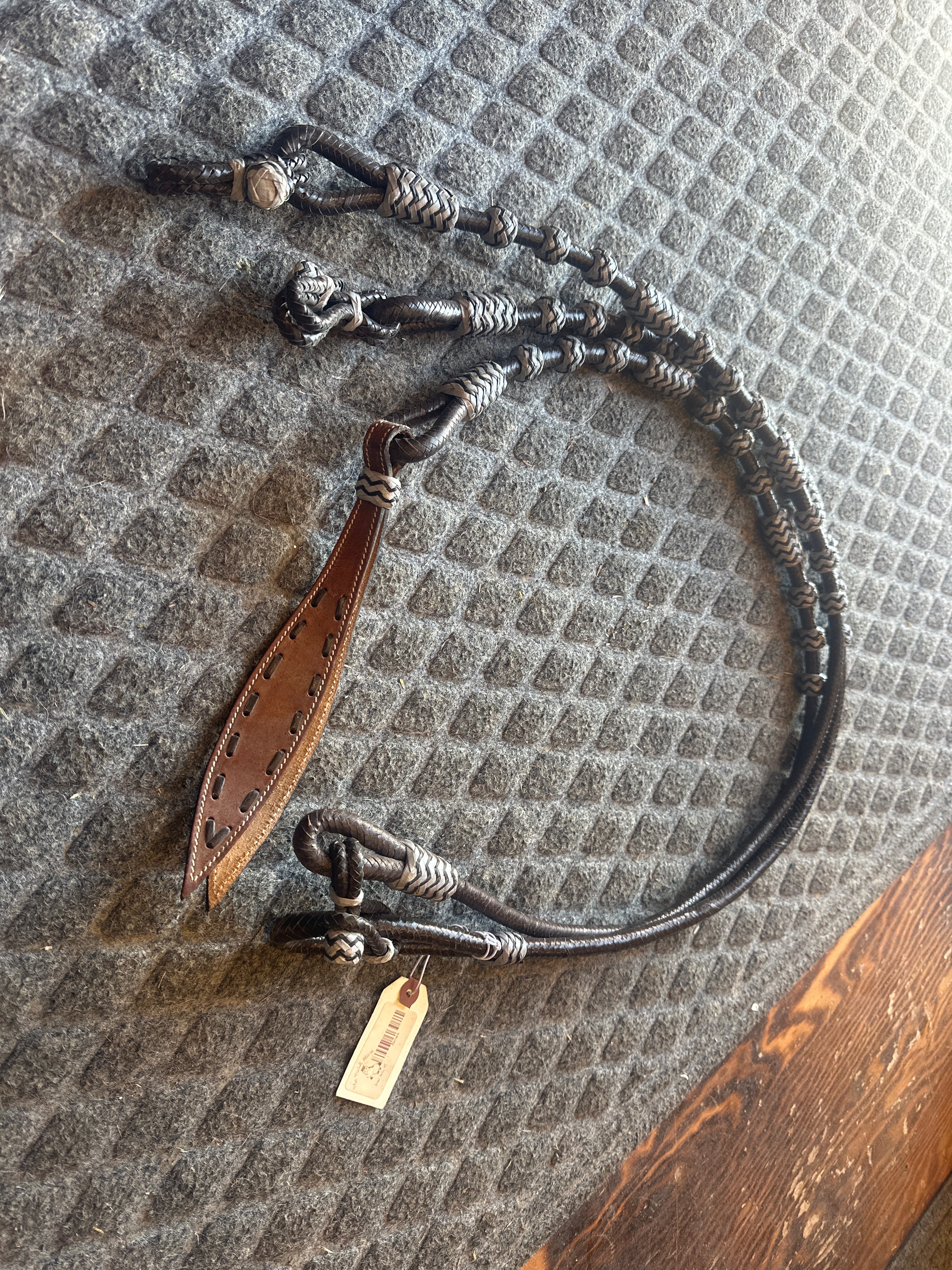 Brown romal reins