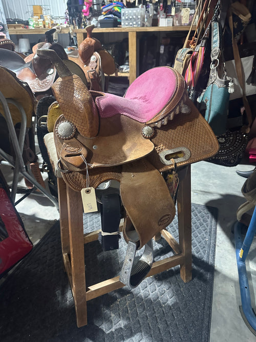 10” Teskey kids barrel saddle