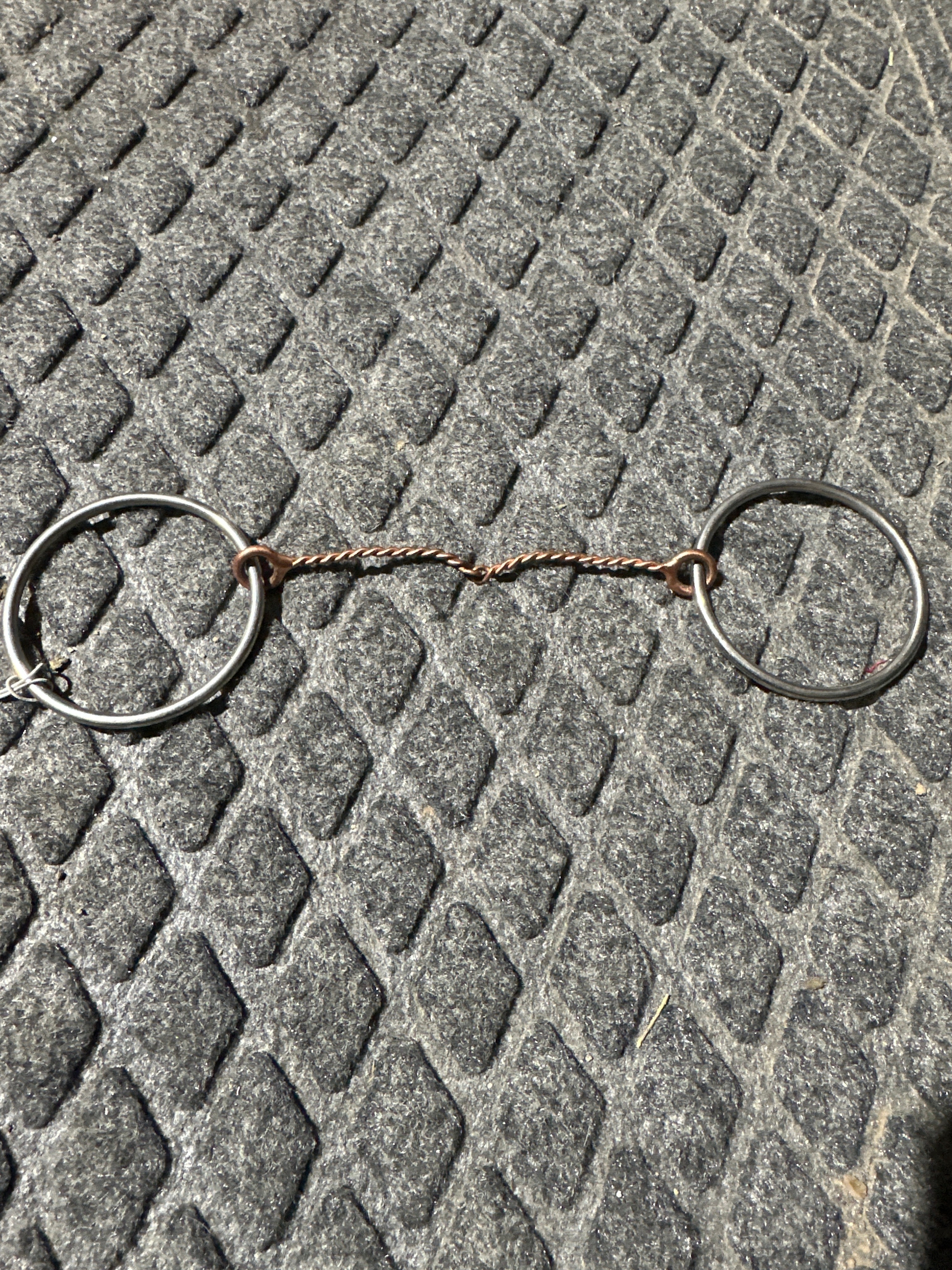 2 pc copper thin twisted wire o ring