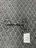 Jodi Hinson preferred contact gag bit twisted wire 3 pc dog bone with cricket