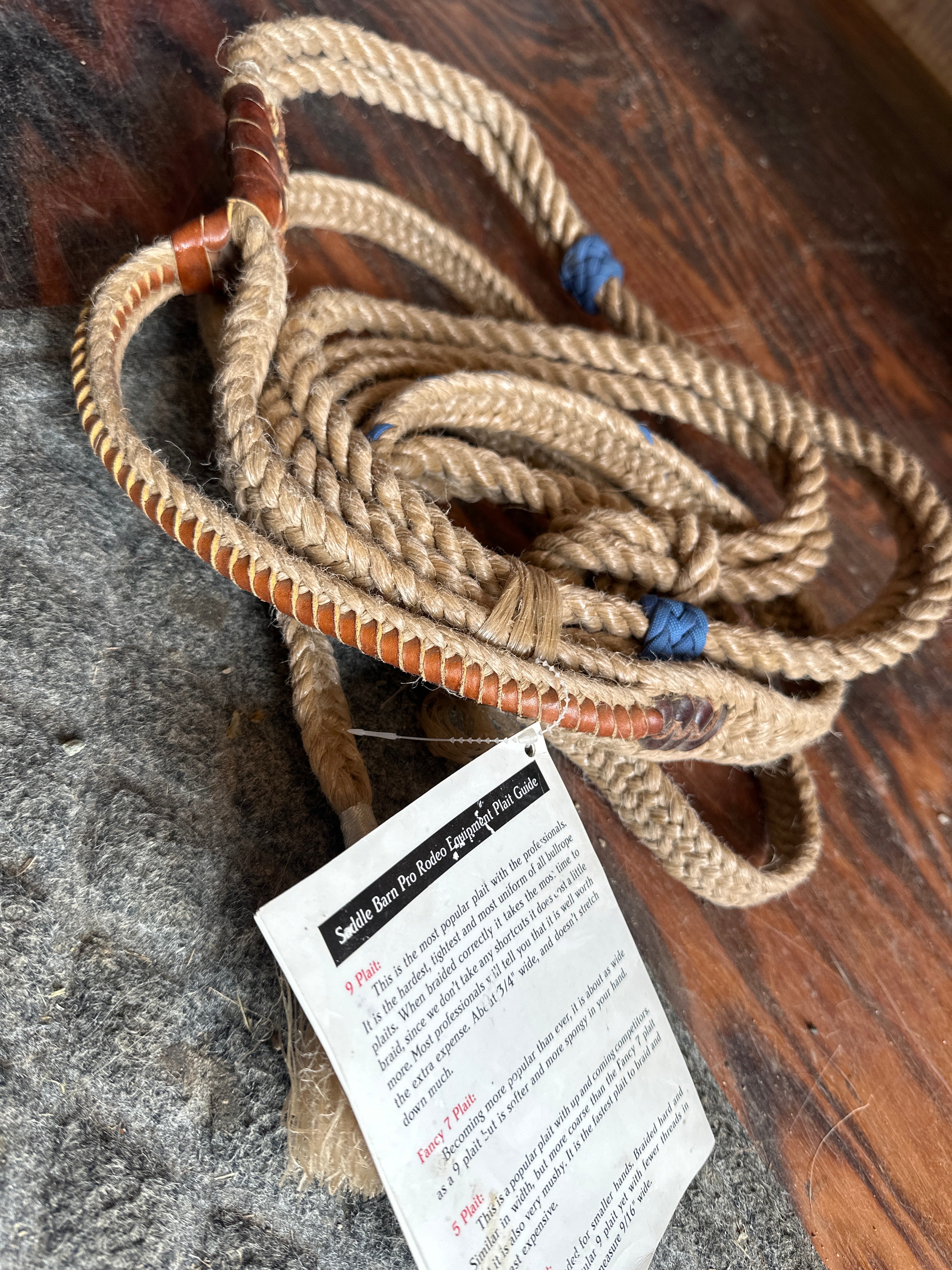 Saddle barn super pro steer rope left hand