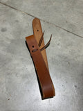 Tie on leather off billet