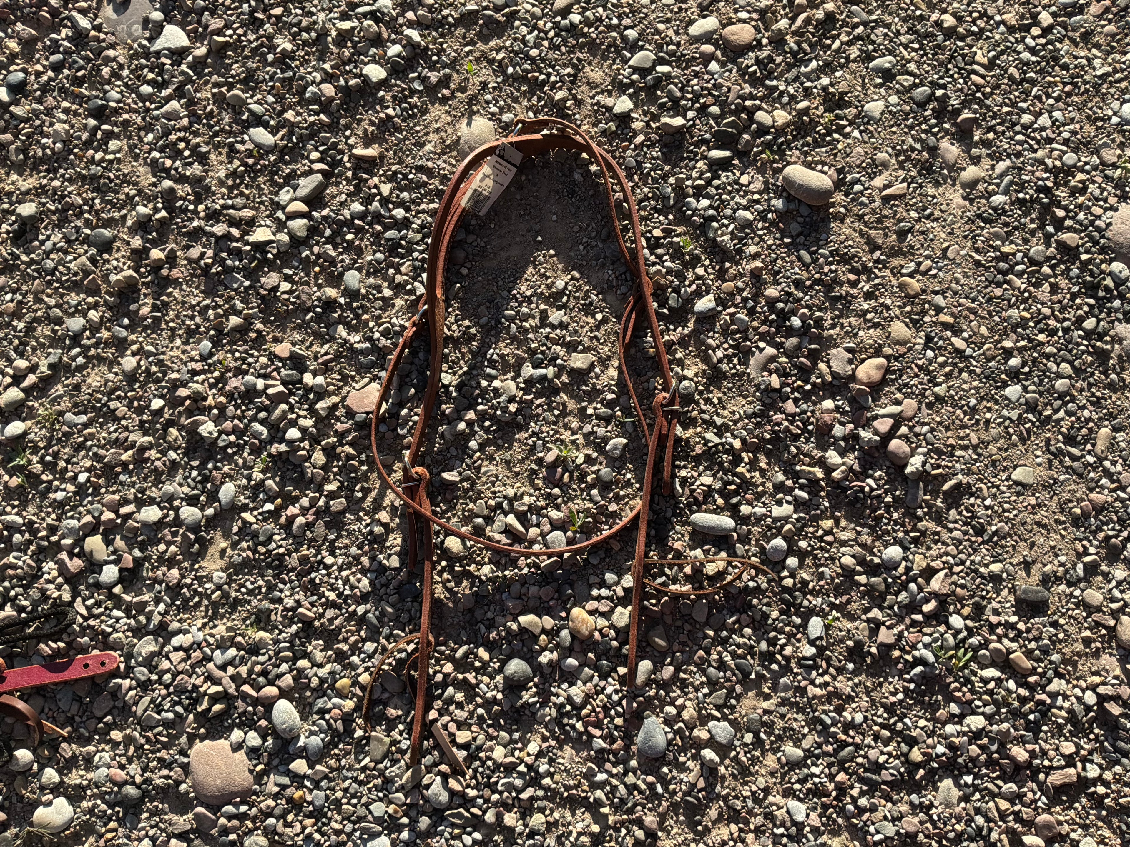 Richland Leather one ear headstall with throat latch