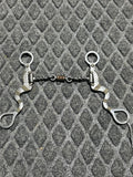 3 pc twisted wire dog bone with roller long shank bit