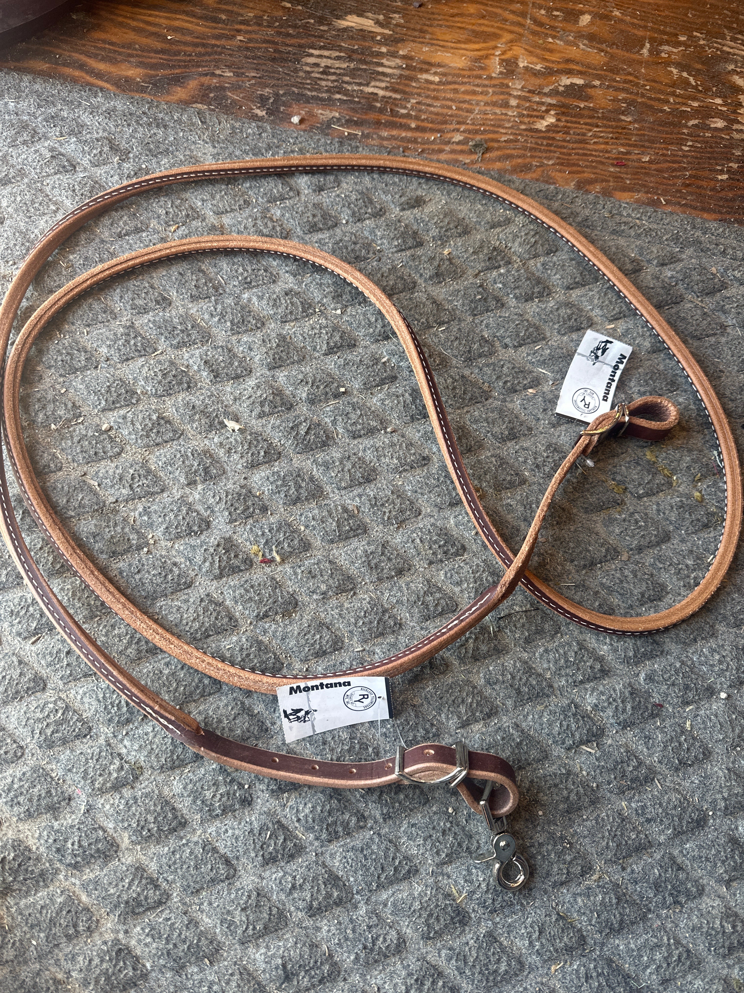 Richland Leather split and sewn roping rein 3/4”