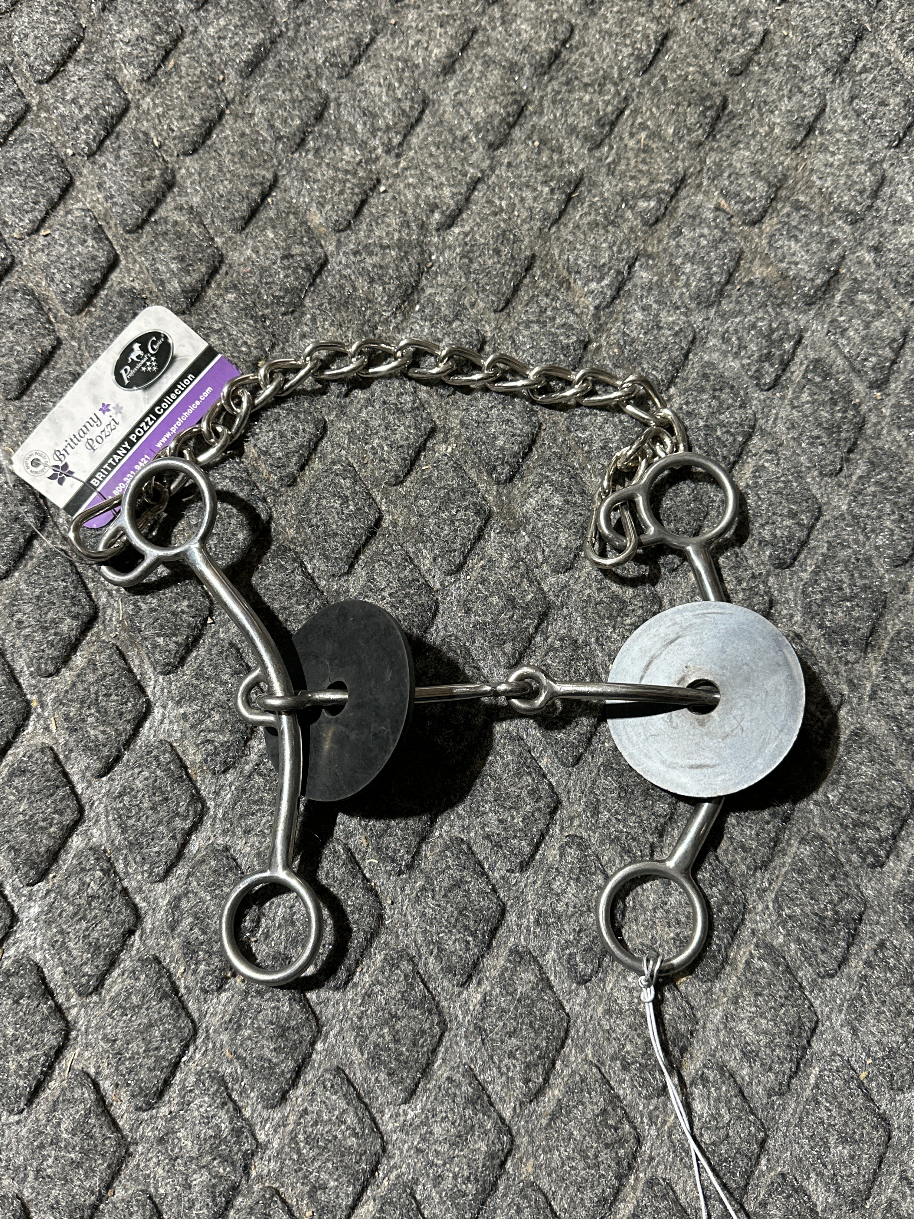 Professionals Choice Pozzi medium shank 2 pc snaffle bit