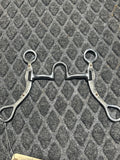 Swivel port with silver floral overlay shanks