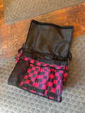 Pretty polos by Jessie pink checkered grooming bag ￼