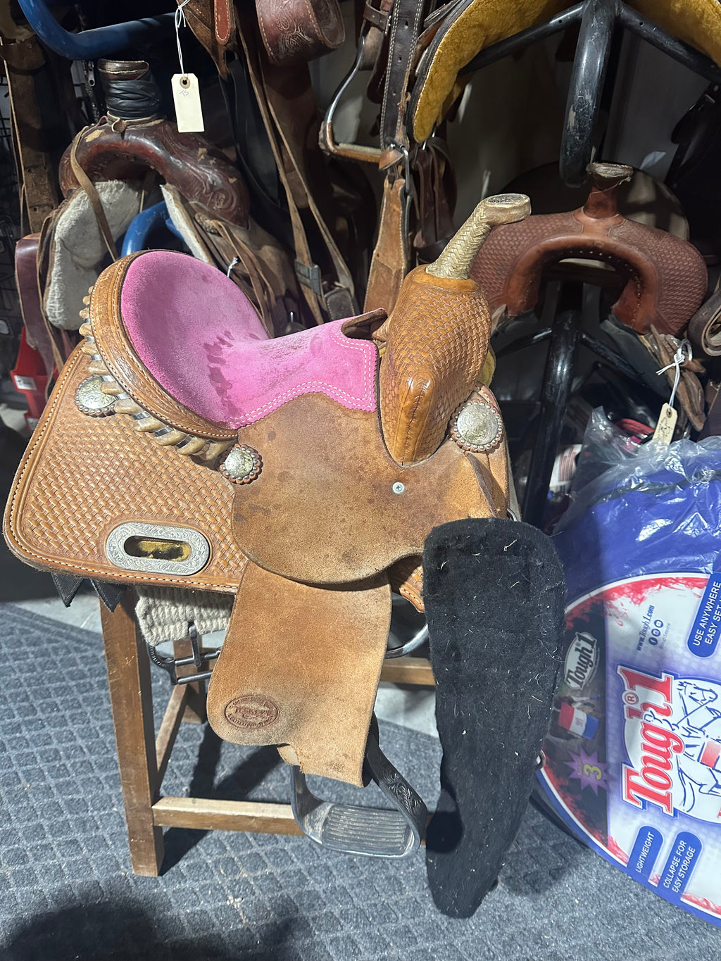 10” Teskey kids barrel saddle
