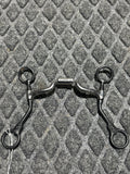 Jointed low port bit with roller