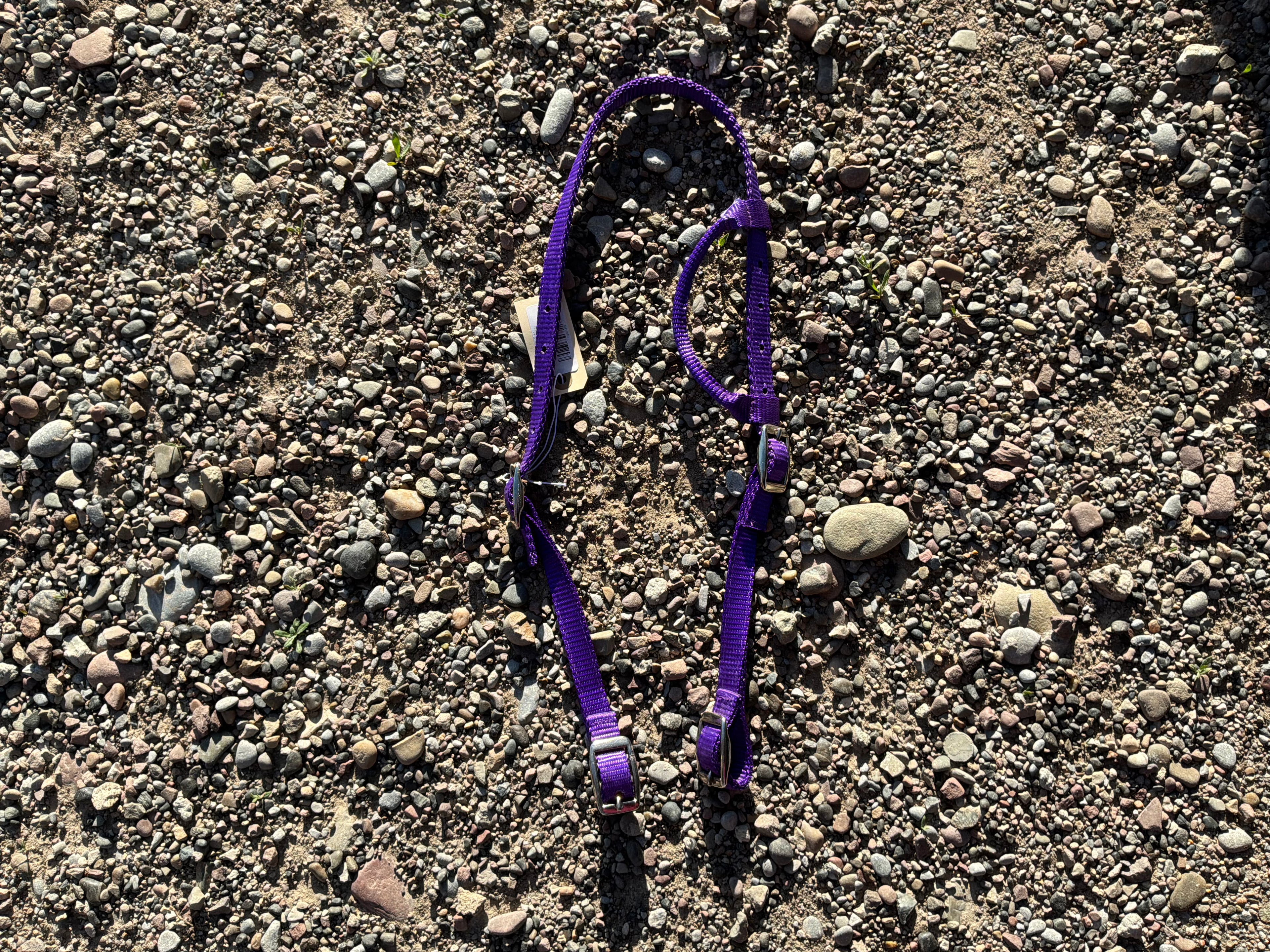 Solid color nylon one ear headstall