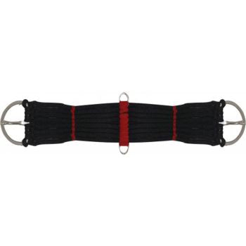 9 strand pony cinch black & red
