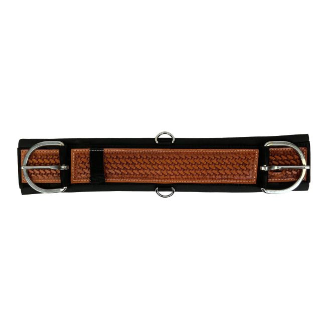 Basketweave tooled straight neoprene cinch pony
