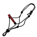 Braided nose cowboy knot halter with lead rope
