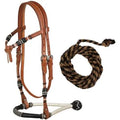Bosal set up with horse hair mecate reins