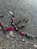 Custom ring breast collar headstall set