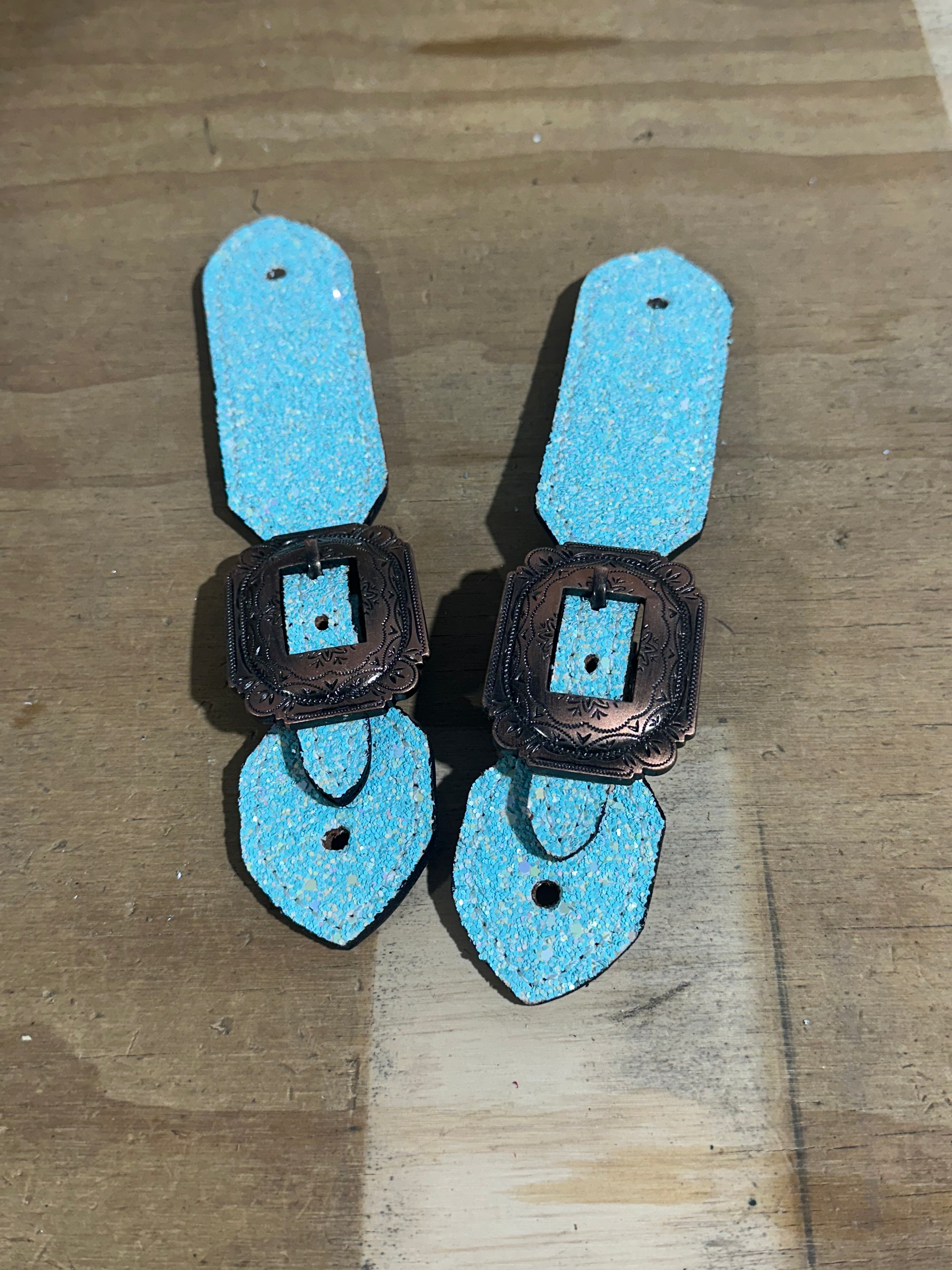 Sparkle buckle spur straps