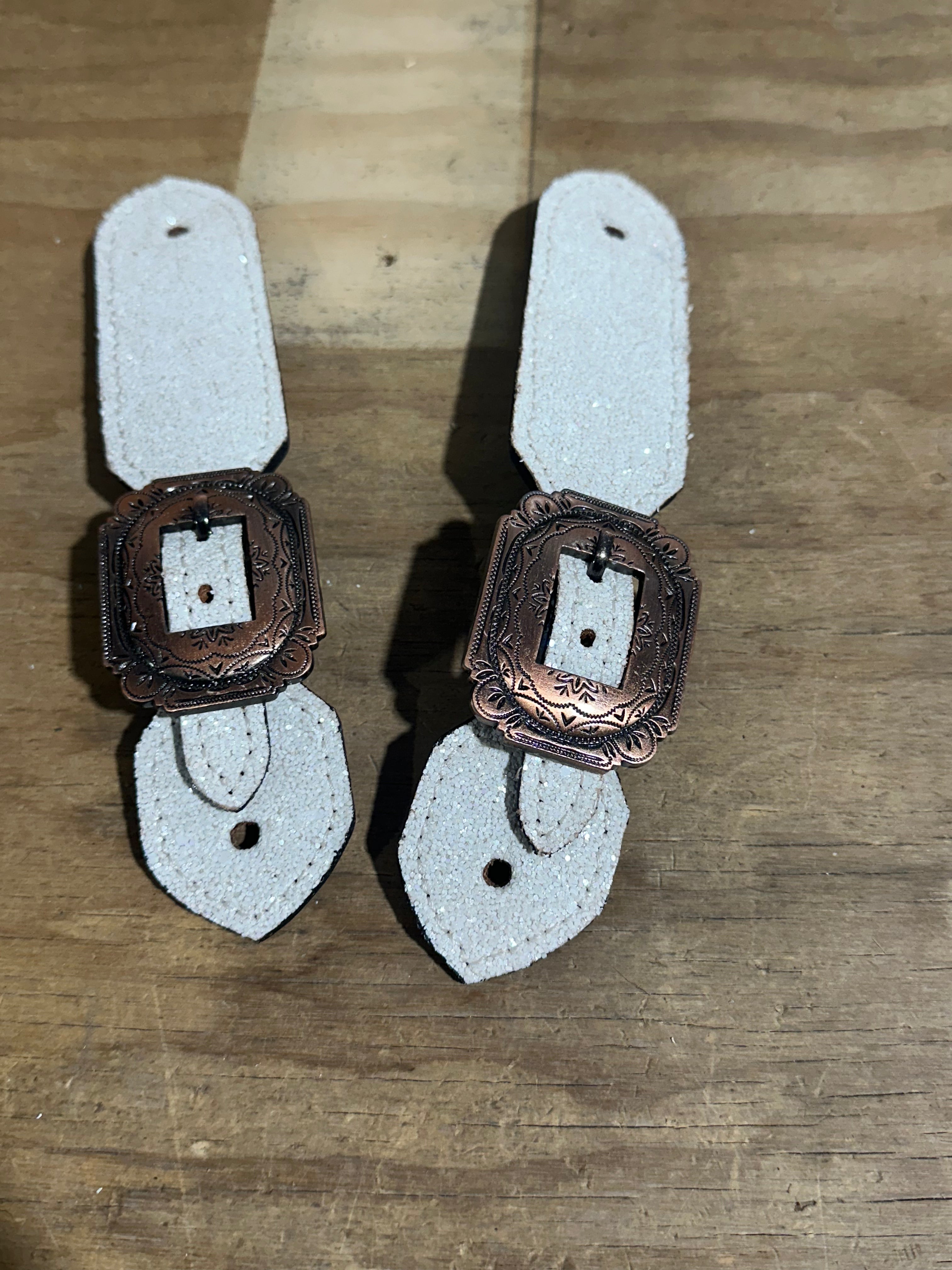 Sparkle buckle spur straps
