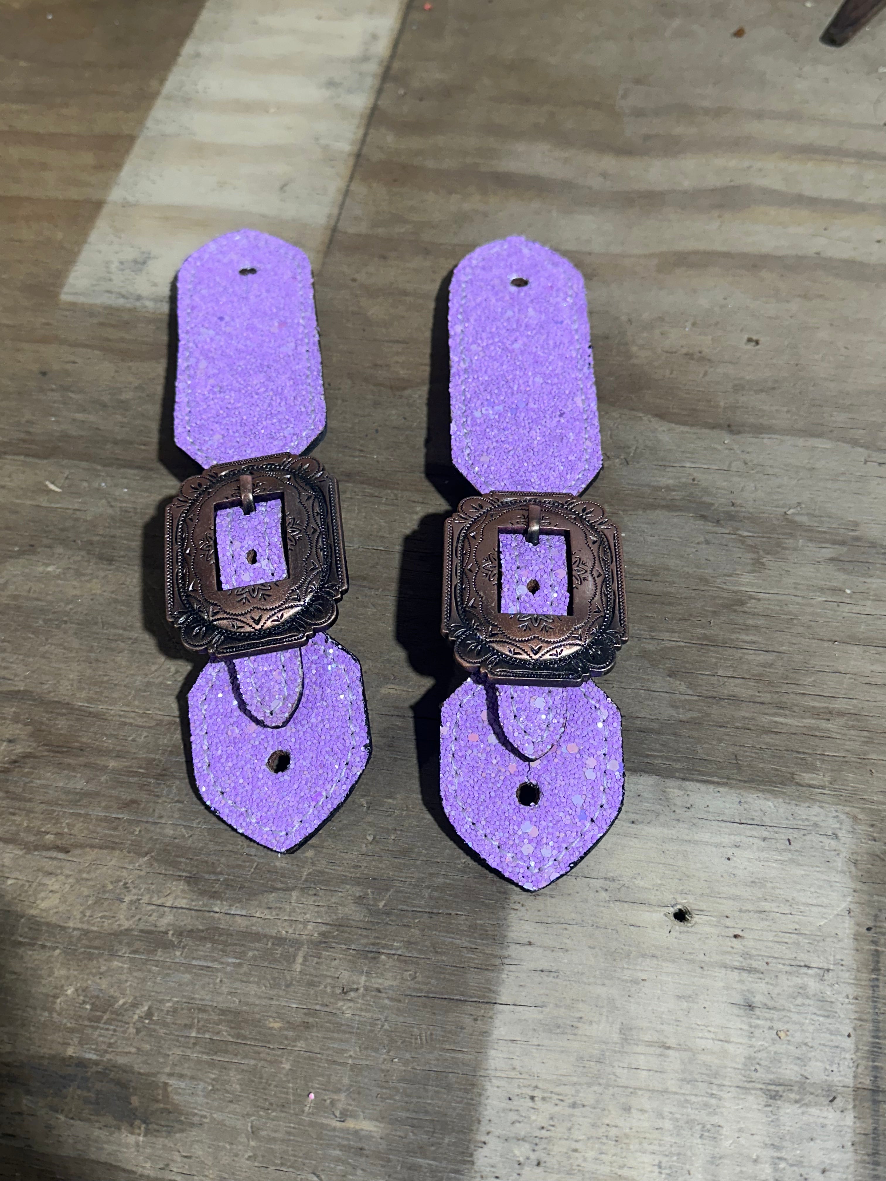 Sparkle buckle spur straps