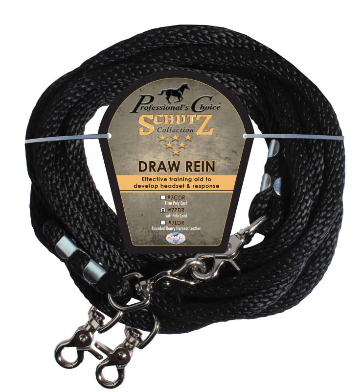 Professionals Choice poly rope draw reins
