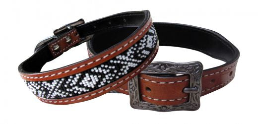 Small leather designed dog collars