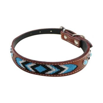 Small leather designed dog collars