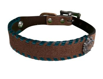Small leather designed dog collars
