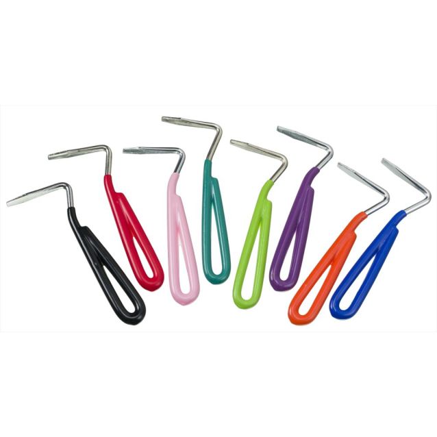Hoof pick with vinyl coated handle