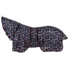 Fly sheet with attached neck & belly band