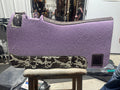 1” pretty polos by Jessie lilac with cowhide saddle pad