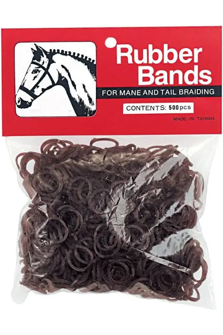 Rubber bands for mane and tail braiding