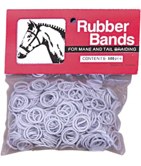 Rubber bands for mane and tail braiding
